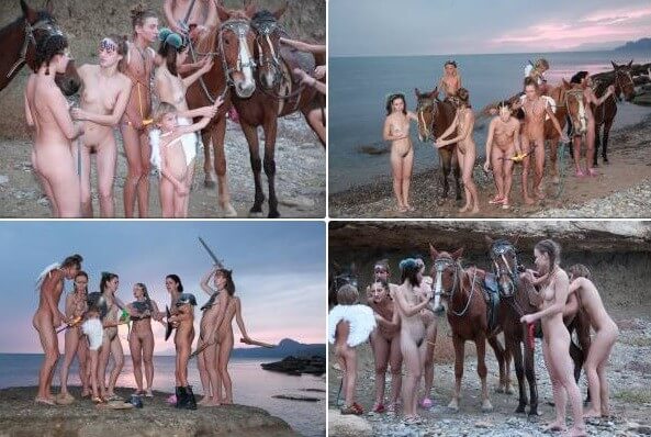 Mystical Horsey Riders Series photos - Nudity as an expression of natural beauty