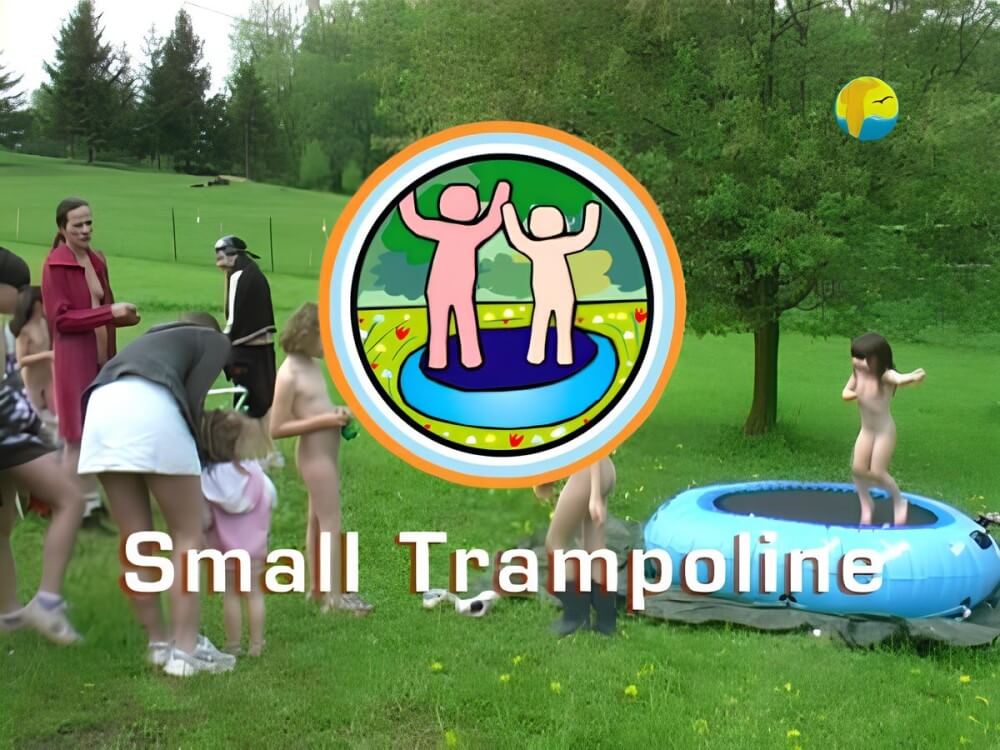Naturist Freedom: Small Trampoline - Nudism is based on sincerity