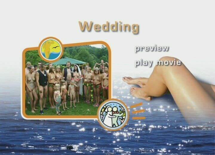 A wedding in a nudist collective - Nudism promotes personal freedom
