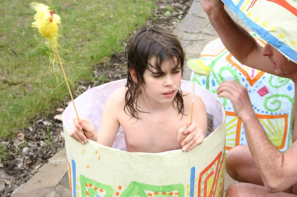 Easter 2X Eggs Outdoors photos - Nudists relax beautifully—a sight to behold