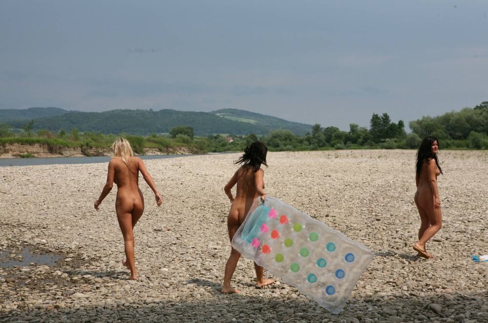 Naturist Park Floating On River photos - Naturism as a Way to Connect with Nature