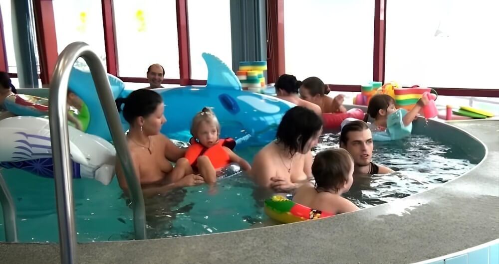 Indoor Swim Exercise - They value respect for nature and the fully naked body