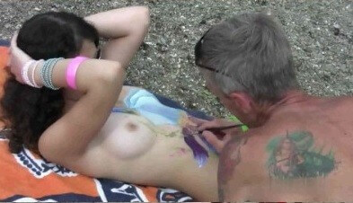 Body Art Nudist Beach 1 Full HD video - World Naturist Federation