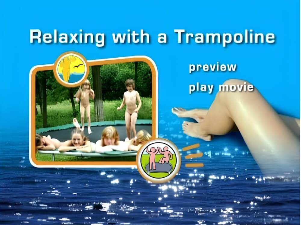 Naturist Freedom: Relaxing with a trampoline DVD - The idea of freedom and self-acceptance, as embodied by Adam and Eve, is important