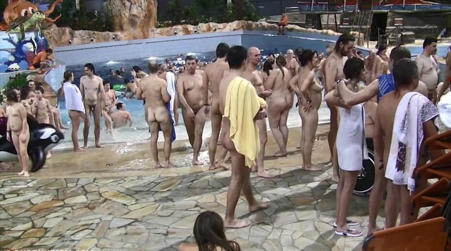 Aquatic park reunion video - Naturists love nature and the environment