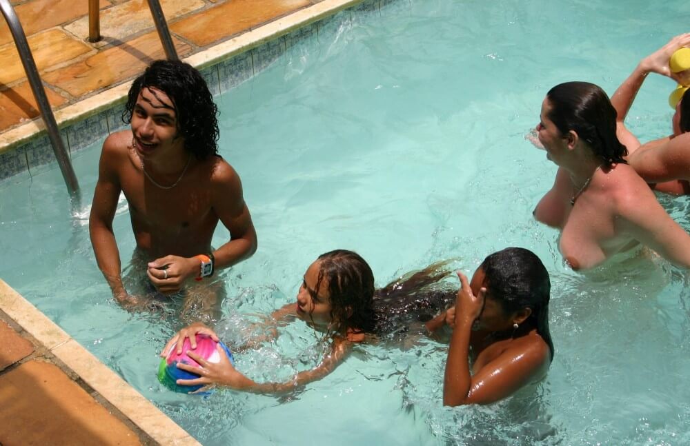 Brazilian Near Pool Profile pics - Where nudism is commonplace