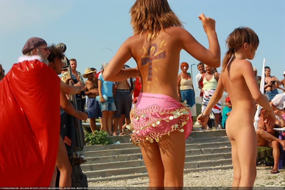 Colorful Carnival Dancing photos - Complete Natural Nudity