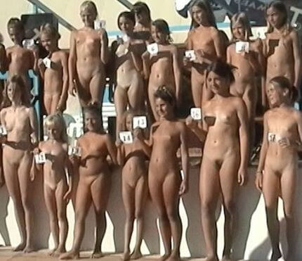 Pageant Family Lines Full HD video - Nudists relax beautifully—a sight to behold